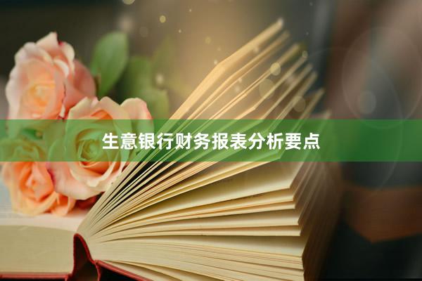 生意银行财务报表分析要点